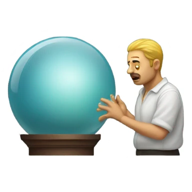 pondering an orb sticker