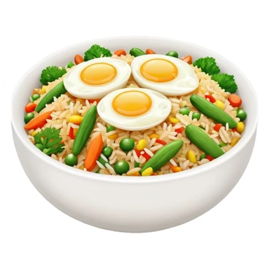 Salted fish fried rice sticker