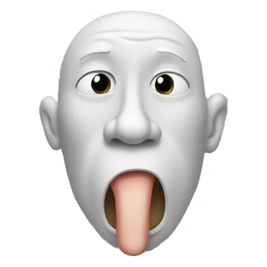 Big nose smelling sticker