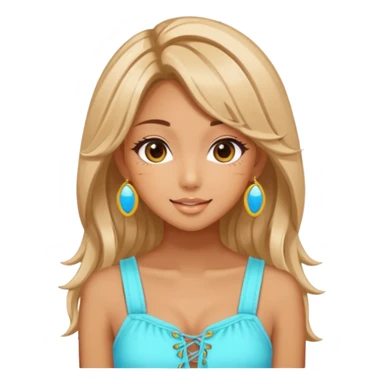 Aesthetic Gyaru Summer Girl sticker