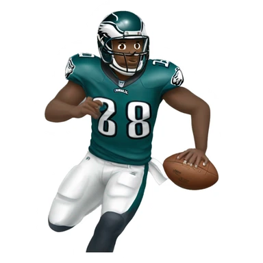 philadelphia eagle player football sticker
