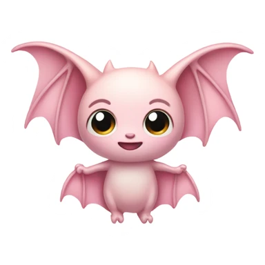 light pink bat  sticker