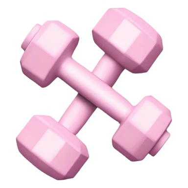 pale pink dumbells  sticker