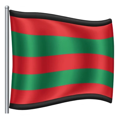 black red, and green bottom horizontal stripe flag sticker