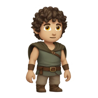 Frodo baggins muscly sticker