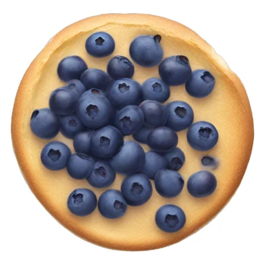 Breakfast with blueberries sticker