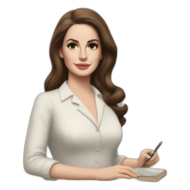 english teacher as lana del rey sticker