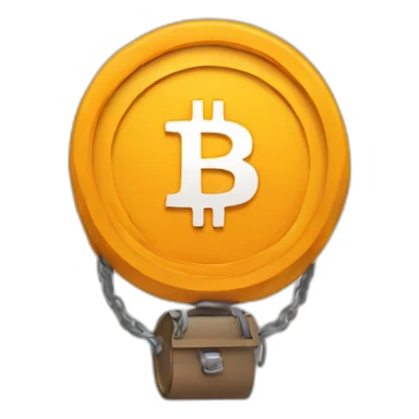cute bitcoin holder sticker