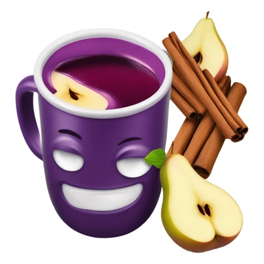 Mulled Blackberry pear juice sticker