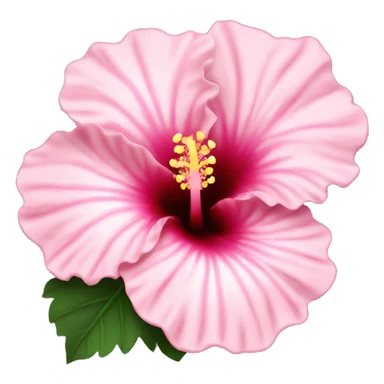 light pink hibiscus flower sticker