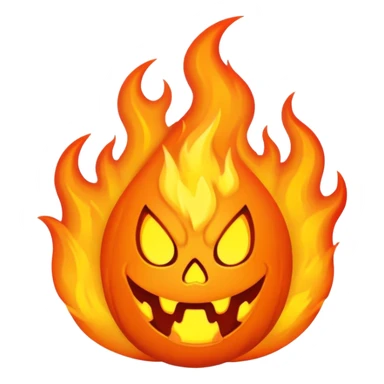underworld hell with flames sticker