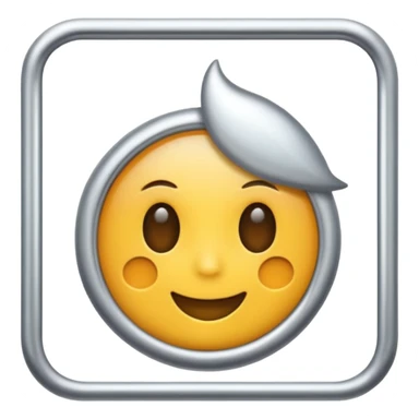 Silver frame sticker