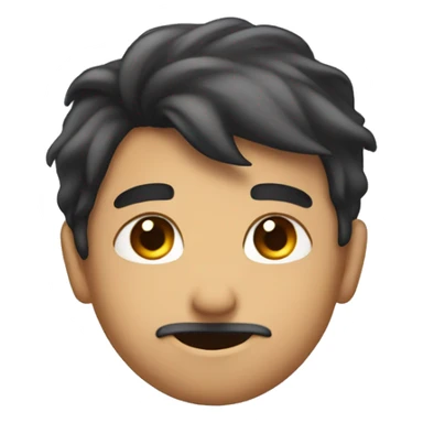 Tucking hair behind ear smirk  sticker