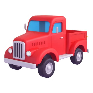 generate me a 3D red truck shawarma sticker