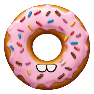 number 30 made of donut sticker