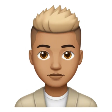 man with a burst fade haircut sticker