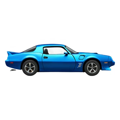 Blue trans am side sticker