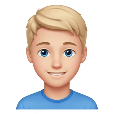 niño guapo adolescente de ojos azules sonriendo ENAMORADO sticker