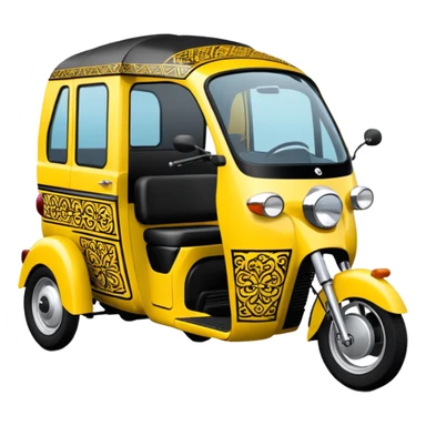 generate an ios genmoji of an indian auto sticker