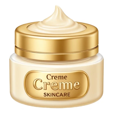 crème skincare avec ecriture sticker