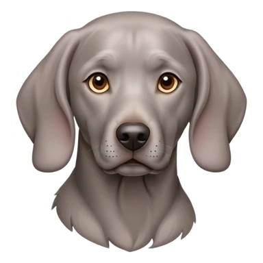 cinematic-noble-weimaraner-portrait-emoji,-poised-and-regal,-with-a-strong,-athletic-build-and-a-lustrous,-well-groomed-grey fur,-deep-set-soulful-brown-eyes,-simplified-yet-sharp-and-sophisticated-features,-highly-detailed, sticker