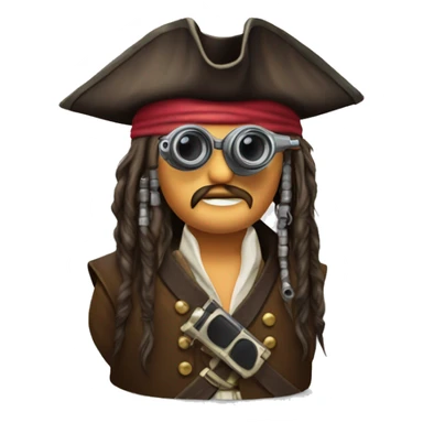 jack sparrow binoculars sticker