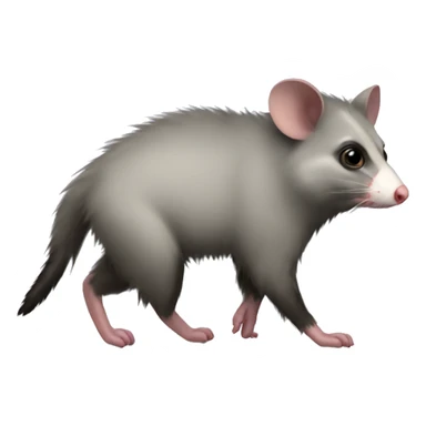possum full body walking left side view sticker