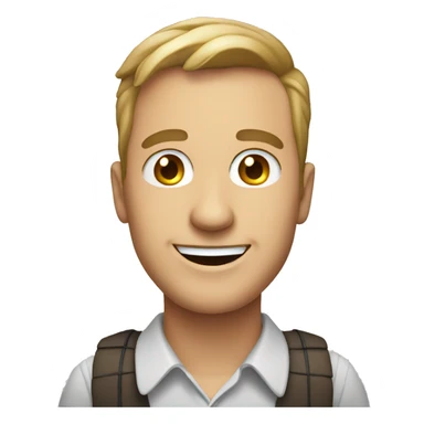 Smiling Englishman sticker