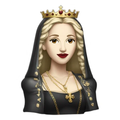 Madonna the Queen of pop sticker