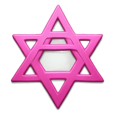 pink star of david sticker