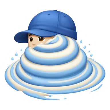 Blue capuchino  sticker