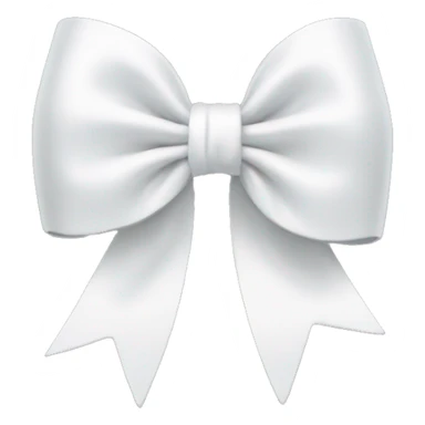 White coquette bow sticker