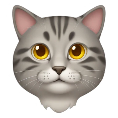 Cat with mango sticker