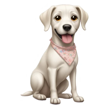 dog wearing dress sticker