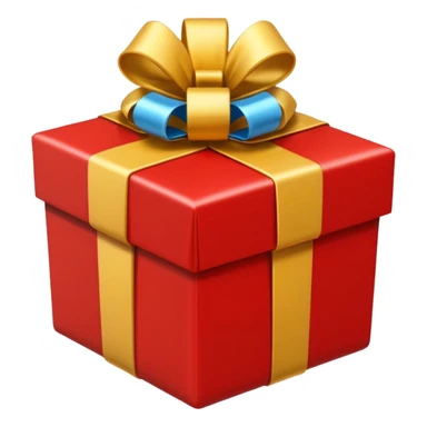 gift box with the lid removed
 sticker