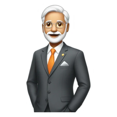 NARINDER MODI IN SUIT sticker