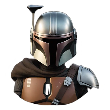 The mandalorian mando sticker