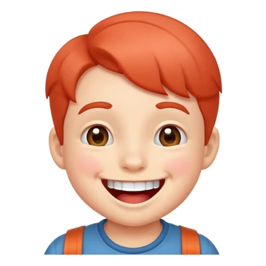 Kid laughing  sticker