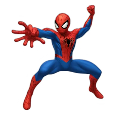 Spider man fighting sticker