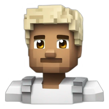 Minecraft A white man sticker