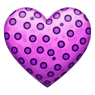 pink leopard print heart with purple spots sticker