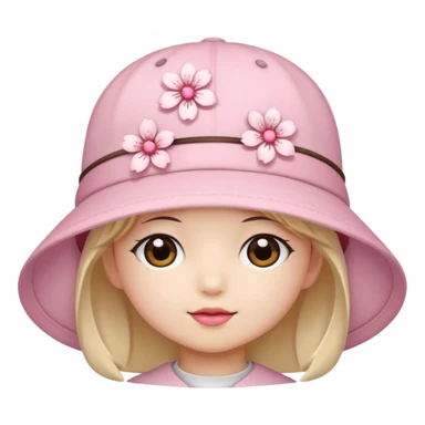 A cute Sakura hat sticker