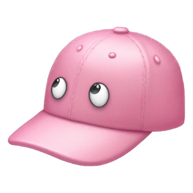 Cute pink baseball cap sticker
