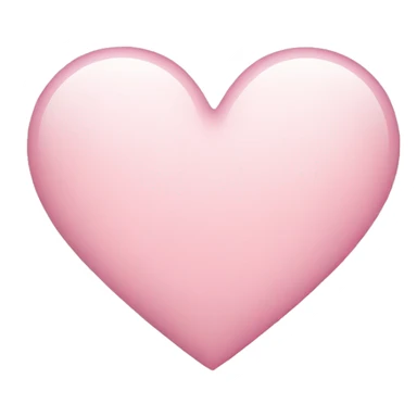 Light light pink heart sticker