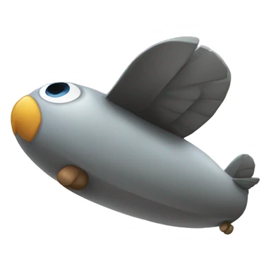 Flying pebble sticker