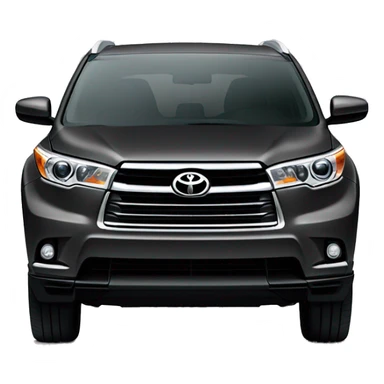 dark grey Toyota highlander suv 2024 sticker