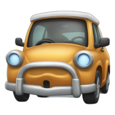 vache sûr une voiture sticker