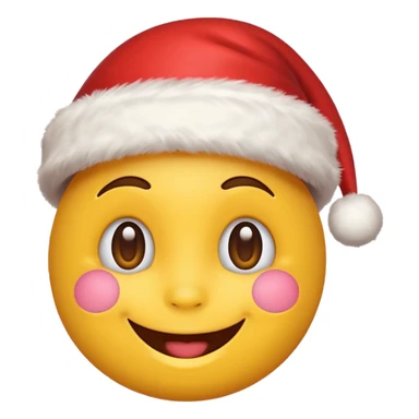 Cute christmas emoji sticker