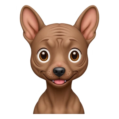 Xoloitzcuintle Dog crazy expression sticker