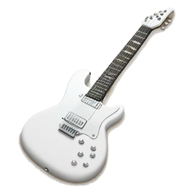 white electric guitar  sticker